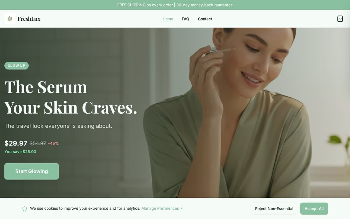 FreshLux store screenshot