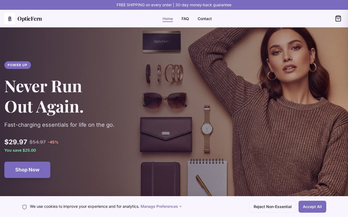 OpticFern store screenshot