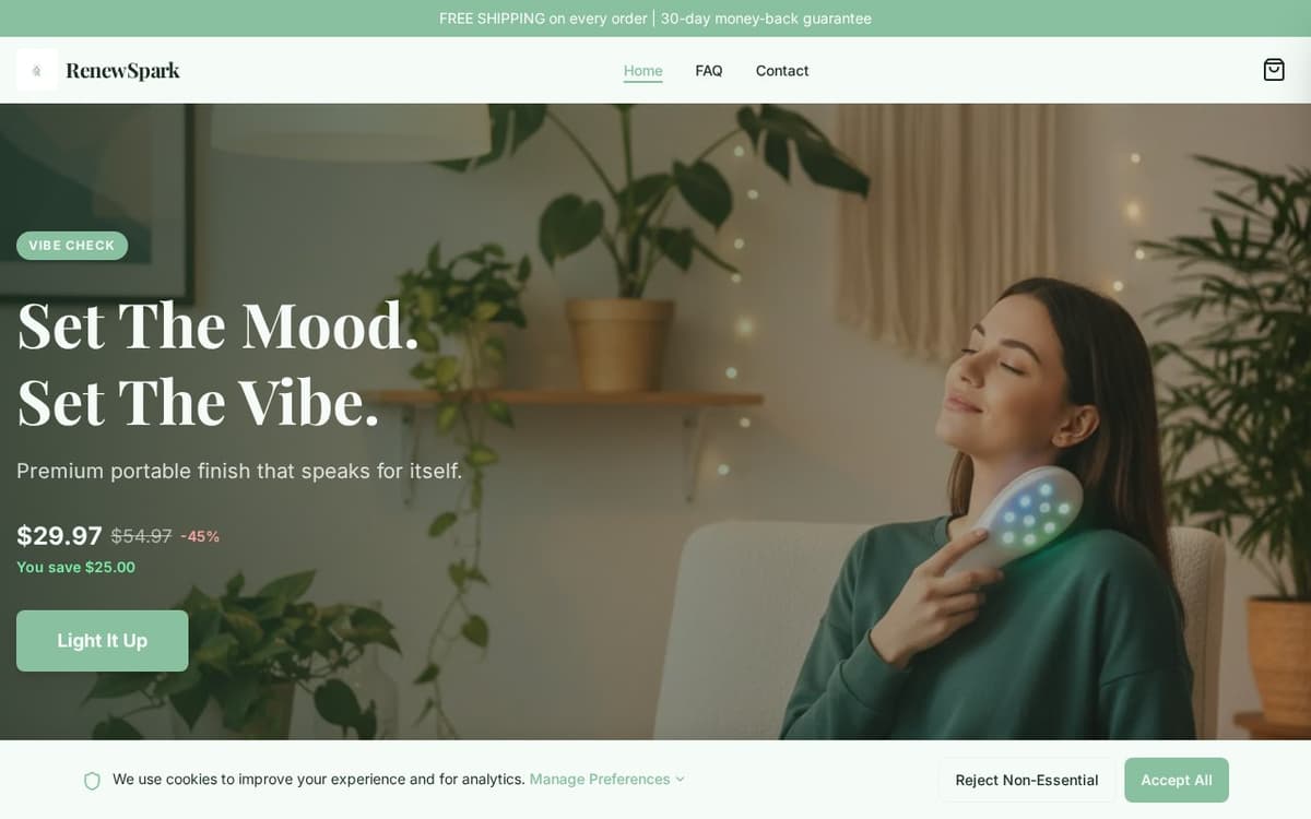 RenewSpark store screenshot